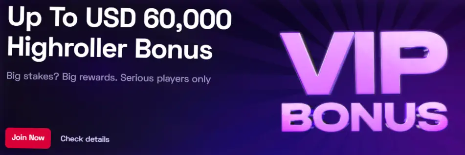 Oferta bonusowa VIP dla highroller贸w Ybets do 60 000 USD